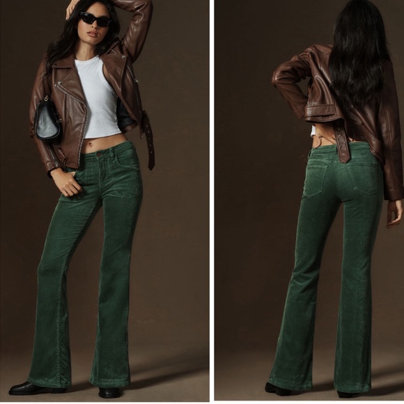 Anthropologie Pants - NWOT Anthropologie Pilcro The Icon Low Rise Corduroy Chop Pocket Flare Jeans
